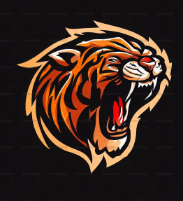 Brüllender Tiger
